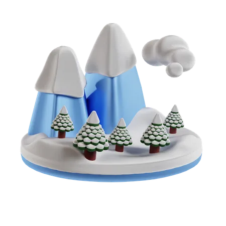 Montaña  3D Icon