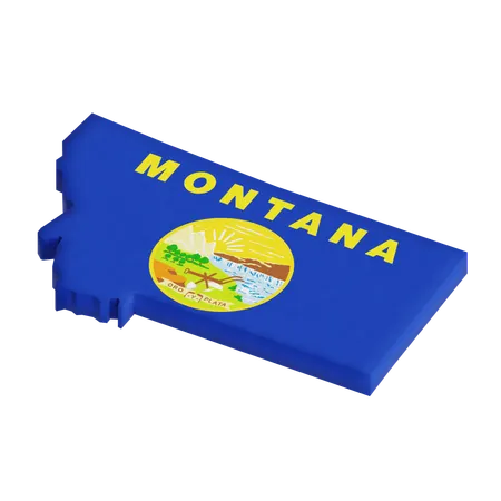 Montana  3D Icon