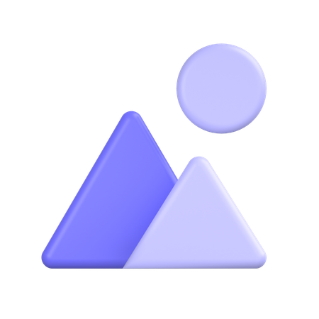 Montaña  3D Icon