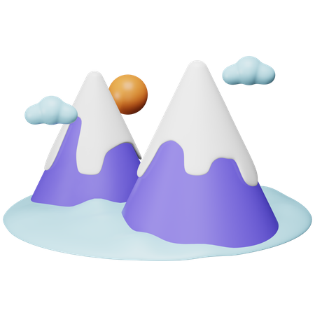 Montaña  3D Icon