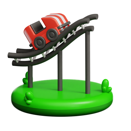 Montaña rusa  3D Icon
