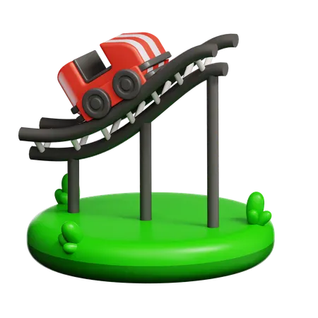 Montaña rusa  3D Icon
