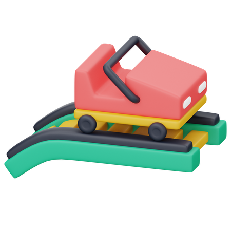 Montaña rusa  3D Icon