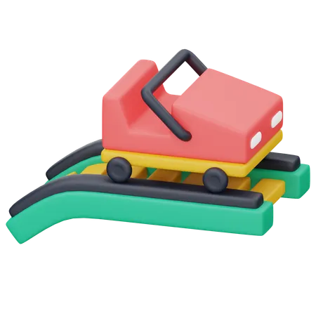 Montaña rusa  3D Icon