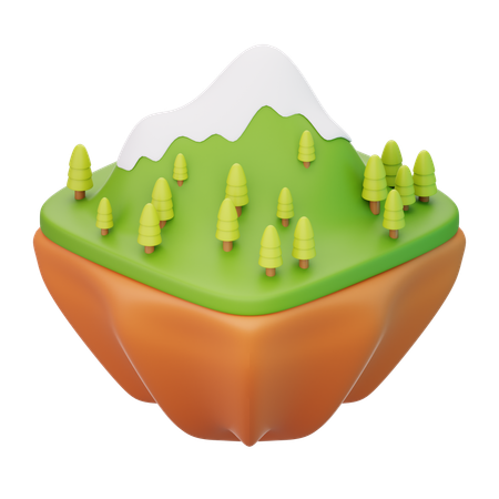 Montanha  3D Icon