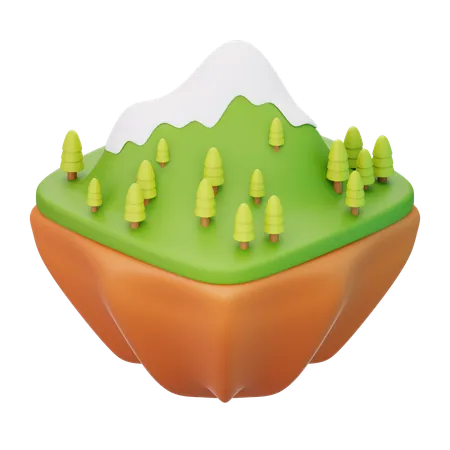 Montanha  3D Icon