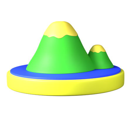 Montanha  3D Icon