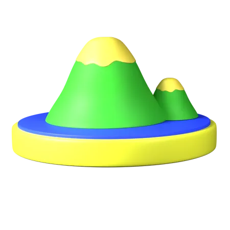 Montanha  3D Icon