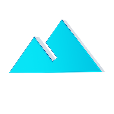 Montanha  3D Icon