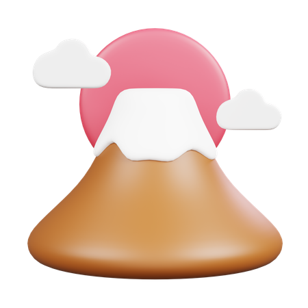 Montanha Fuji  3D Icon
