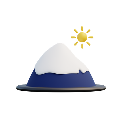 Montanha Fuji  3D Illustration