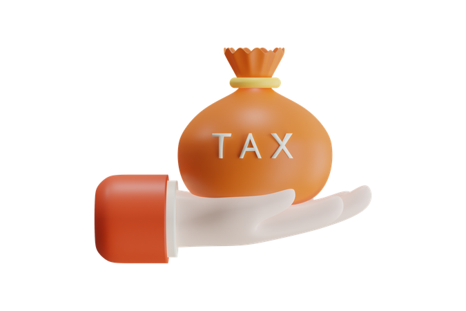 Montant de la taxe  3D Icon