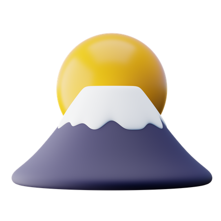 Monte Fuji  3D Icon