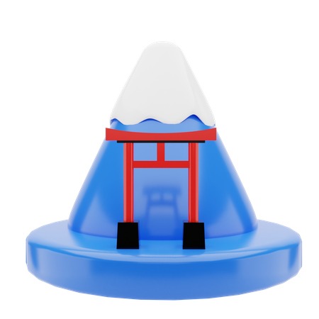 Monte Fuji  3D Illustration