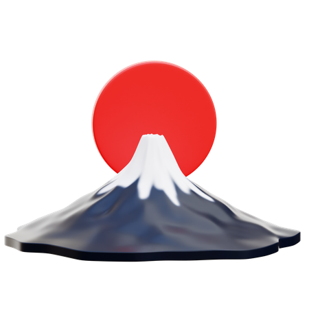 Monte Fuji  3D Icon