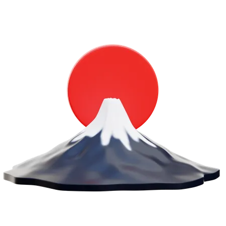 Monte Fuji  3D Icon