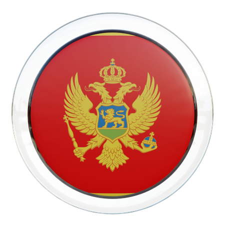 Montenegro Flag  3D Icon