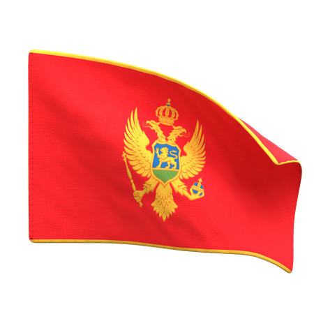 Montenegro Flag  3D Icon