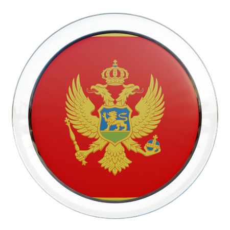 Montenegro Flag  3D Illustration