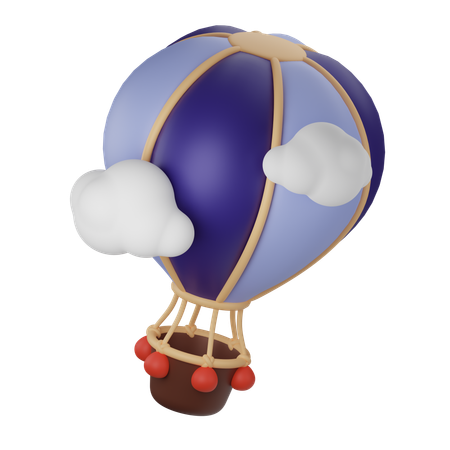 Montgolfière  3D Icon