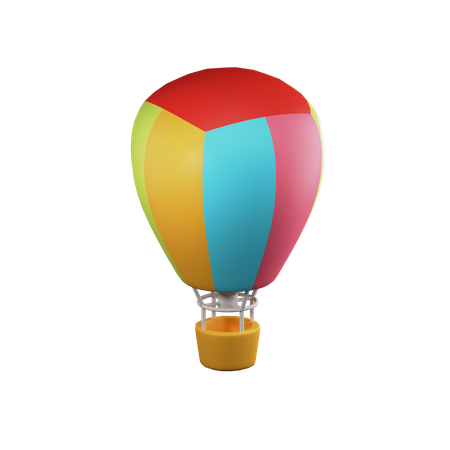 Montgolfière  3D Illustration