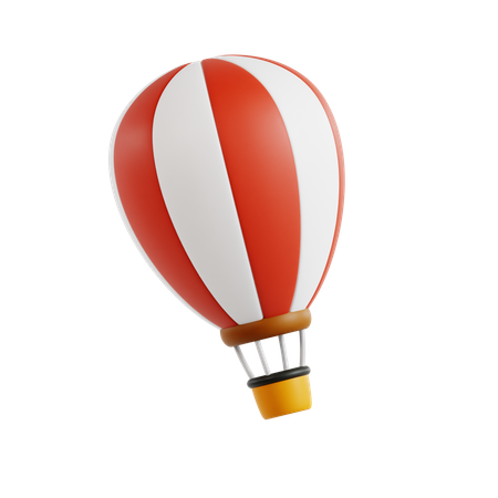 Montgolfière flottant dans le ciel  3D Icon