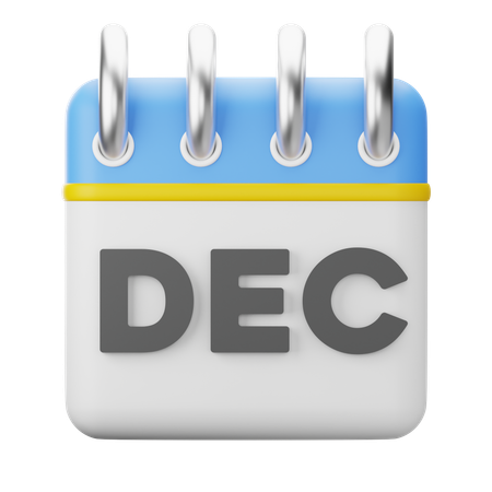 Month December  3D Icon