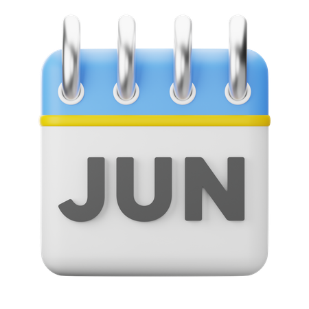 Month June 3D Icon
