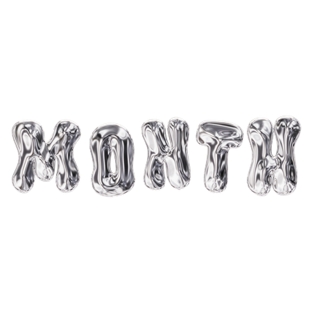 Month Label  3D Icon