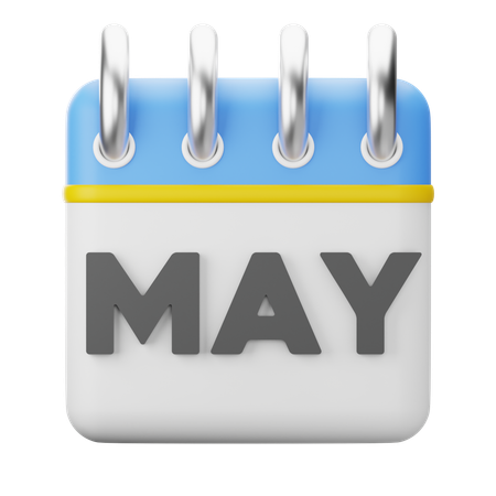 Month May  3D Icon