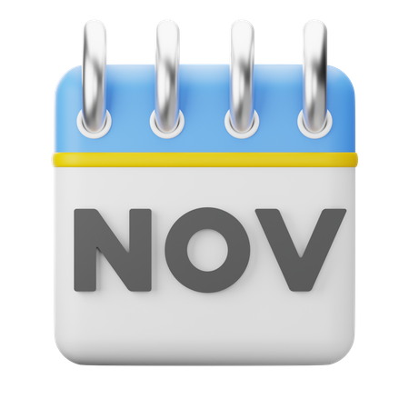 Month November  3D Icon