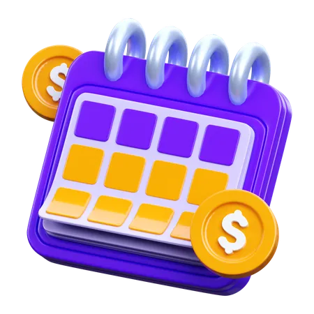 Monthly Budget  3D Icon