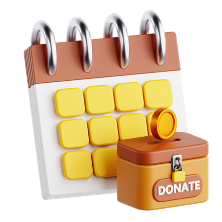 Monthly Donation  3D Icon