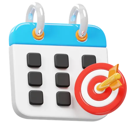 Monthly Goals  3D Icon