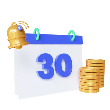 Monthly Payment  3D Icon