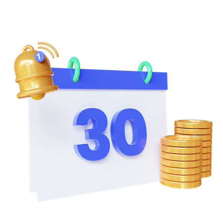 Monthly Payment  3D Icon