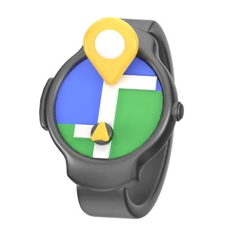 Montre GPS  3D Icon