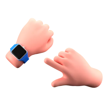 Montre intelligente touchant  3D Icon