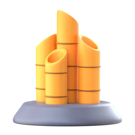 Monument en bambou  3D Icon