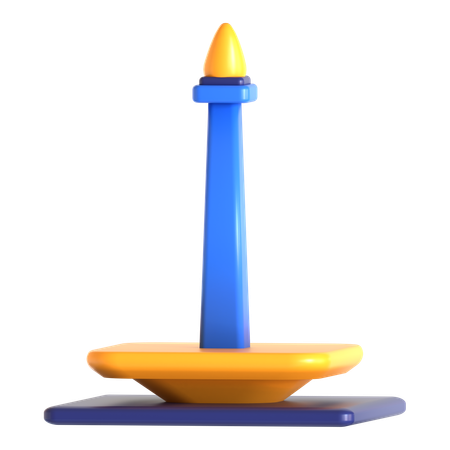 Monument national  3D Icon