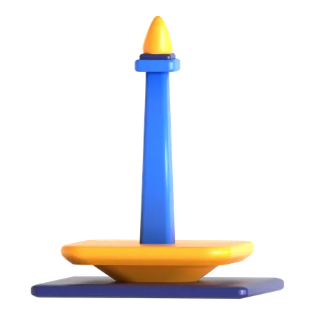 Monument national  3D Icon