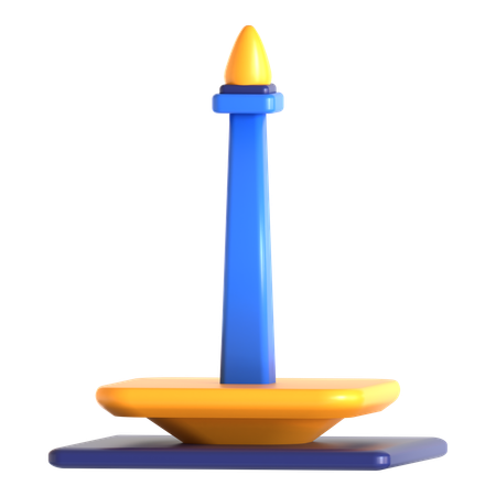 Monument national  3D Icon