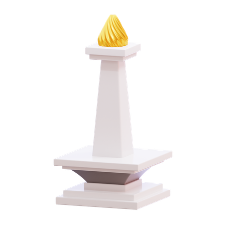 Monument national indonésien  3D Icon