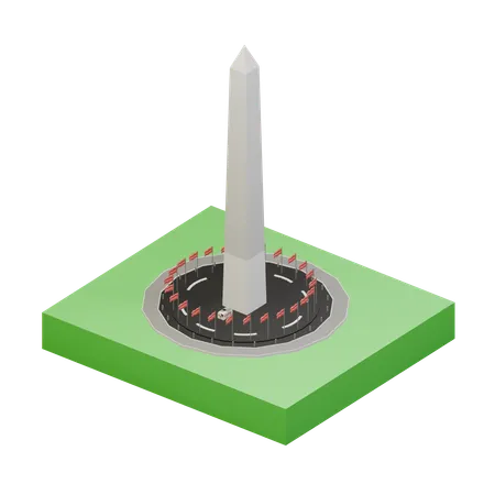 Monumento de Washington  3D Icon