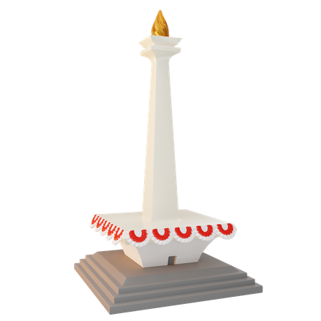 Monumento nacional da indonésia  3D Icon