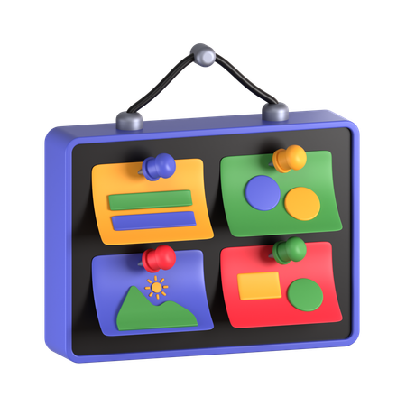 Mood Board  3D Icon