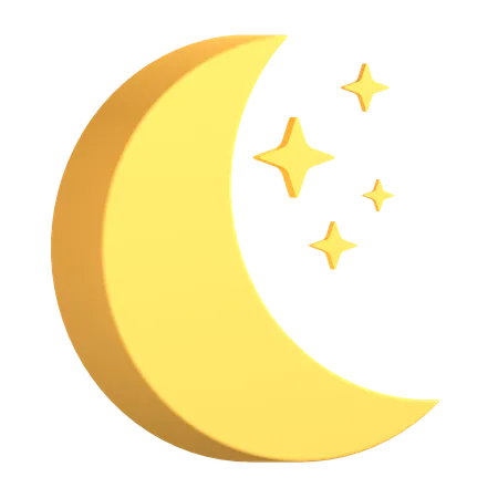 Moon  3D Icon