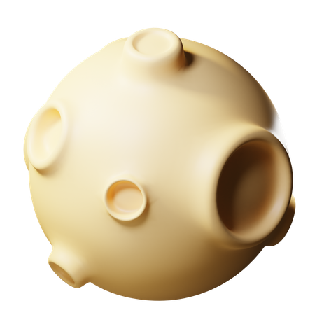 月  3D Icon