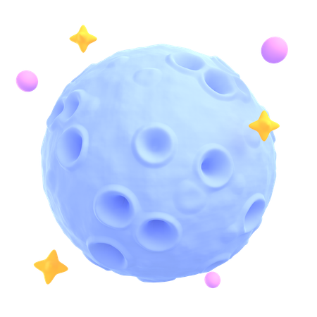 Moon  3D Icon