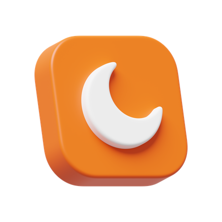 Moon  3D Icon